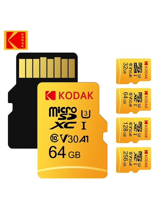 KODAK Карта памяти Micro SD 128 ГБ, класс 10, флеш-накопител, 128 ГБ, фото 3
