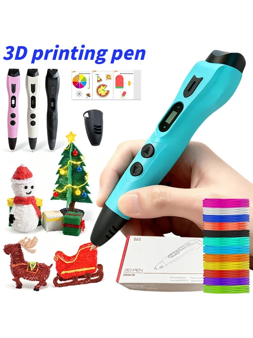 Нет бренда 3D-ручка для рисования с нитью PLA для детей, вариант, фото 2