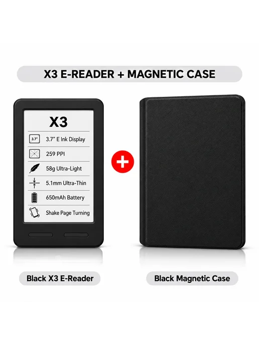 XTEINK X3 X4 Classic Pro электронный ридер 16 Гб Черный, X3, 16 ГБ