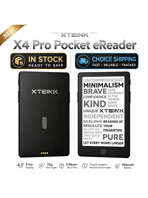 XTEINK X3 X4 Classic Pro электронный ридер 16 Гб Черный, X3, 16 ГБ, фото 3