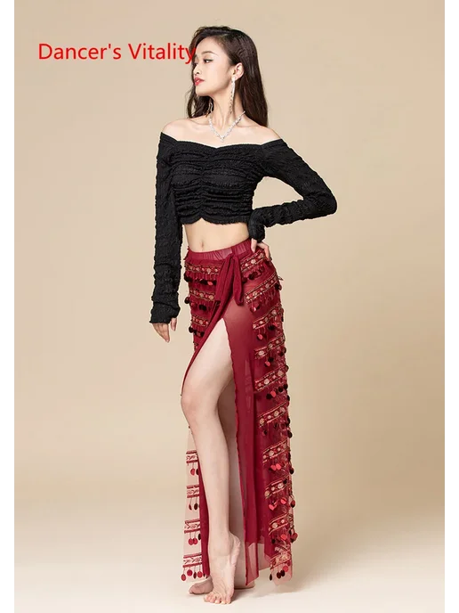Костюм для танца живота Dancer's Vitality, бежевый, фото 2