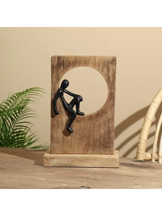 Сувенир «Раздумье», 23.5×9.5×34 см, полимерная смола, мангов, 23.5x9.5x34 см, фото 2