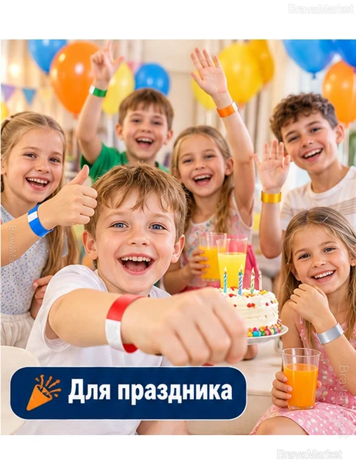 Браслеты для мероприятий, 6 цветов, 600 шт, 6 цв., 600 шт, фото 6