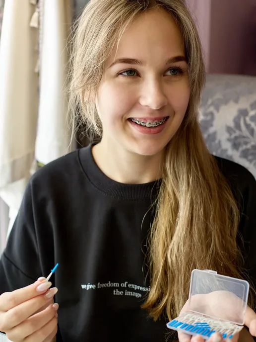 Межзубные ершики зубные для брекетов и зубов набор, вариант, фото 8