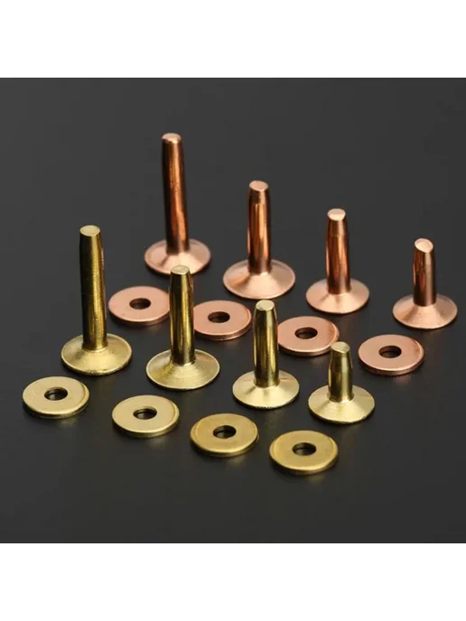 Заклепки и шипы Weiyi из латуни и меди 9-12 мм для кожи 12x4, вариант, фото 2