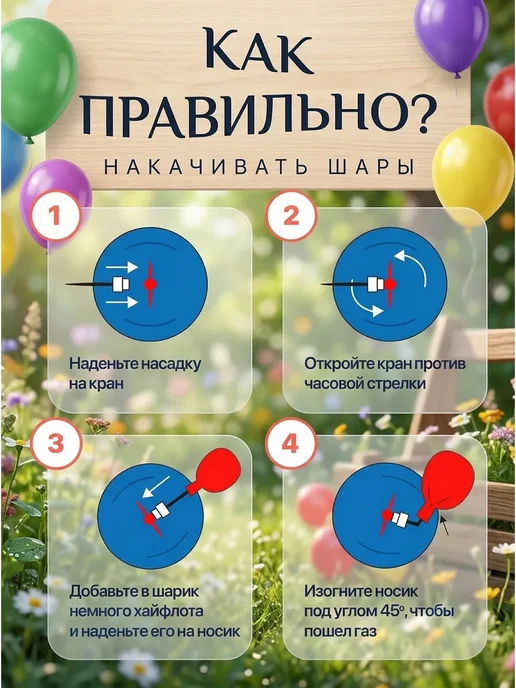 Баллон с гелием для шаров, вариант, фото 3