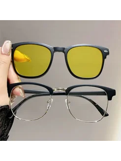CCspace Магнитный зажим для солнцезащитных очков 3 в 1 UV400 Yellow