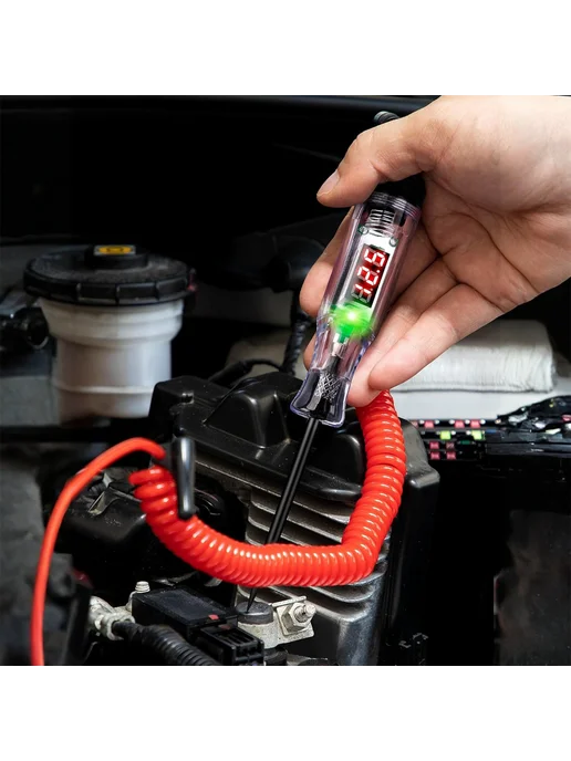 Тестер цепи Car 3-90V со зрительным дисплеем и удлинённой пр, вариант, фото 7