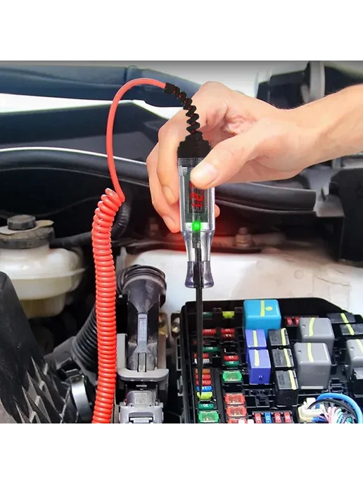 Тестер цепи Car 3-90V со зрительным дисплеем и удлинённой пр, вариант, фото 8
