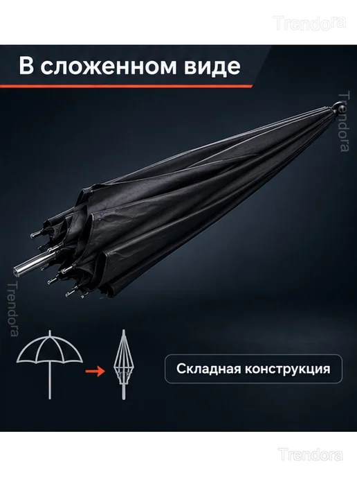 Фотозонт-отражатель 83 см, серебристый, чёрный, черный, фото 7