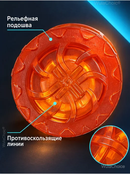 Наконечник для трости и костылей Ø22 мм, оранжевый, фото 3