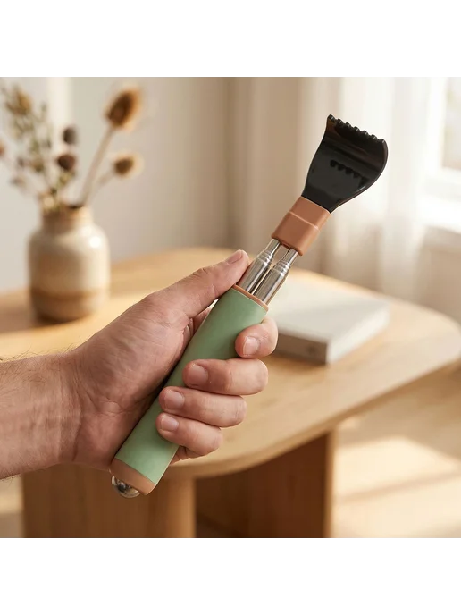 Back Scratcher раскладная, массаж и антислип, для взрослых, зеленый, фото 2