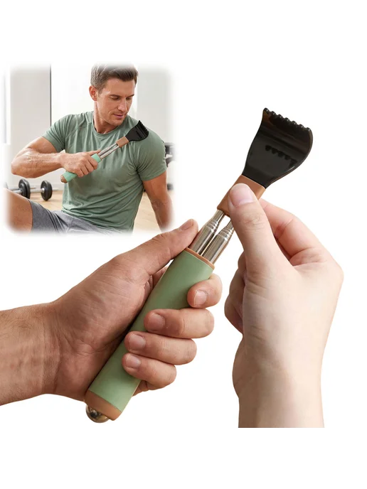 Back Scratcher раскладная, массаж и антислип, для взрослых, зеленый, фото 5