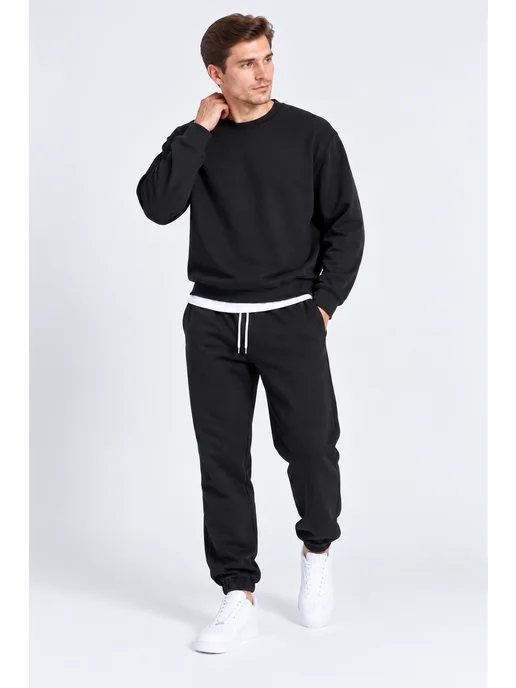 ShinClothes Спортивный костюм двойка, черный, фото 2