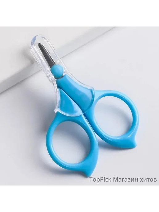 Детские маникюрные ножницы 0+ с защитным колпачком, вариант, фото 3
