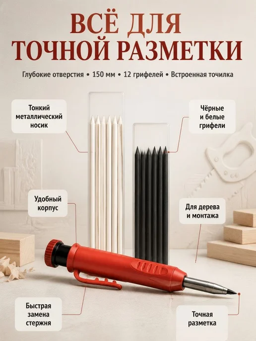 Грифели для механического карандаша, 12 шт, 0.3 мм, 12 шт, фото 2