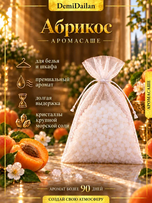 DemiDailan Аромасаше ароматическое саше для белья в шкаф Абрикос, вариант