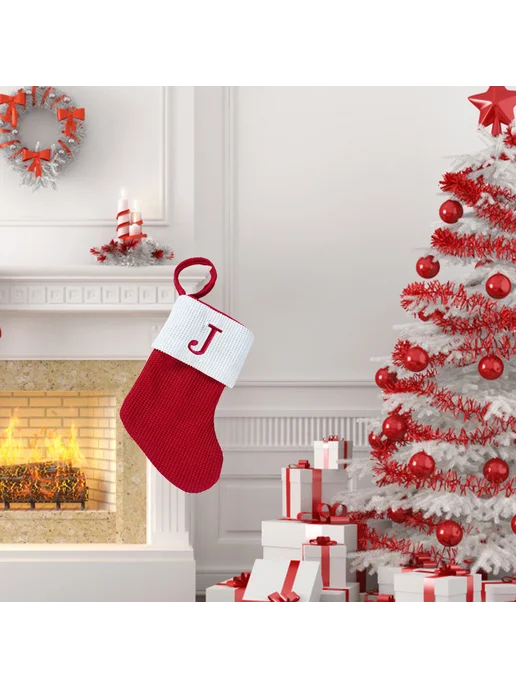 Веселые рождественские носки Santa, лучший подарок, классика, вариант, фото 2