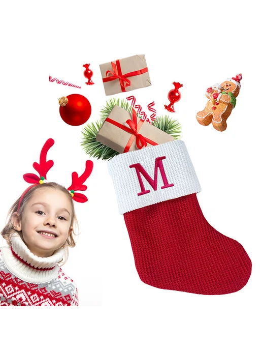 Рождественские носки Santa для веселья и подарков, мода, вариант, фото 5