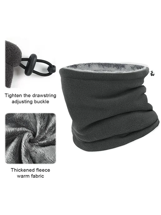 Утеплитель для шеи Men Women Windproof, маска, тёмно-серая, серый