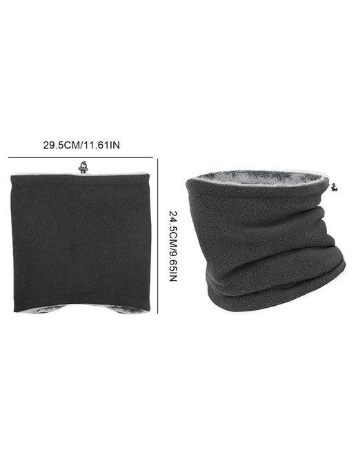Утеплитель для шеи Men Women Windproof, маска, тёмно-серая, серый, фото 7