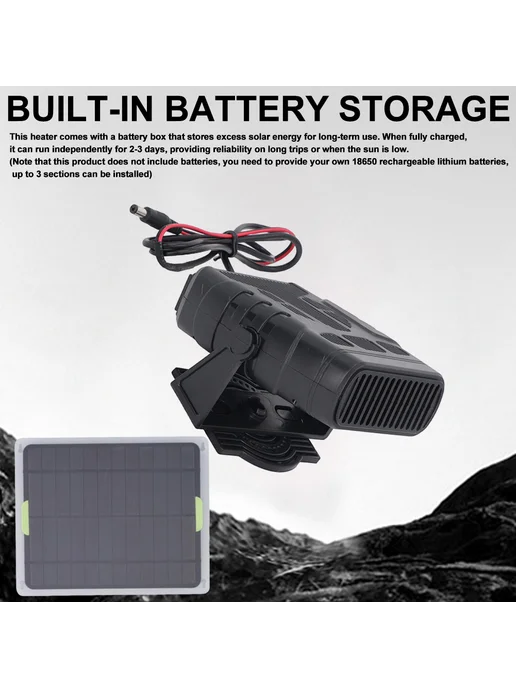 20W солнечный обогреватель зимний авто 12V 2A для Defroster, 20 Вт, фото 6