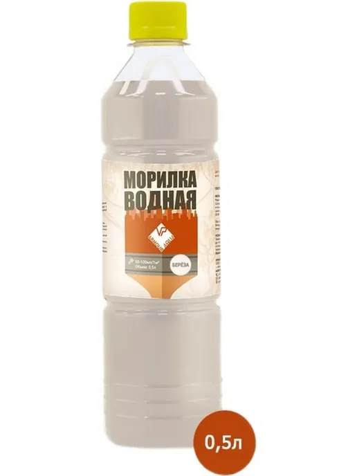 Водная морилка для дерева береза для внутренних работ 1 л, 1 л, фото 2