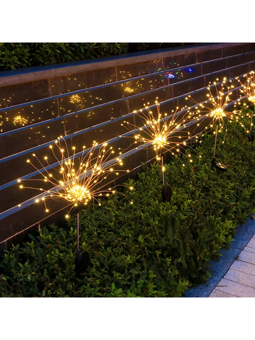 Solar Ground Light 150LED, простая установка, тёплый свет +1, вариант, фото 3