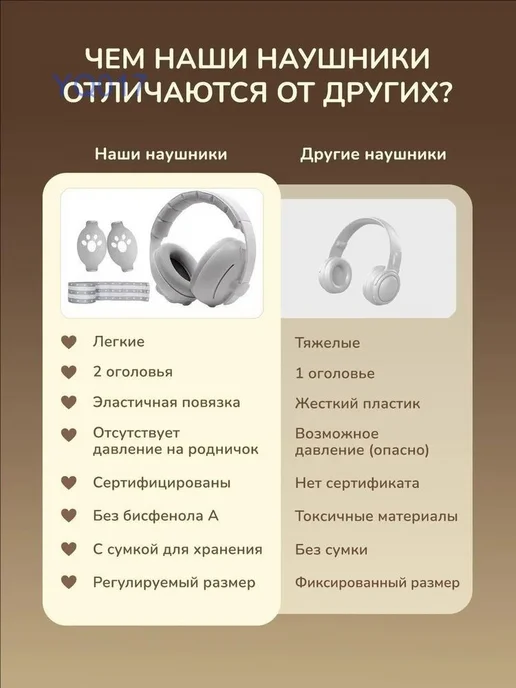Детские противошумные наушники с регулировкой оголовья, вариант, фото 7