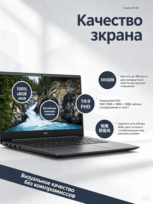DELL Vostro 5510 i7-11370H 16G 512G MX450 15.6"FHD, 16 г, 512 г, фото 2