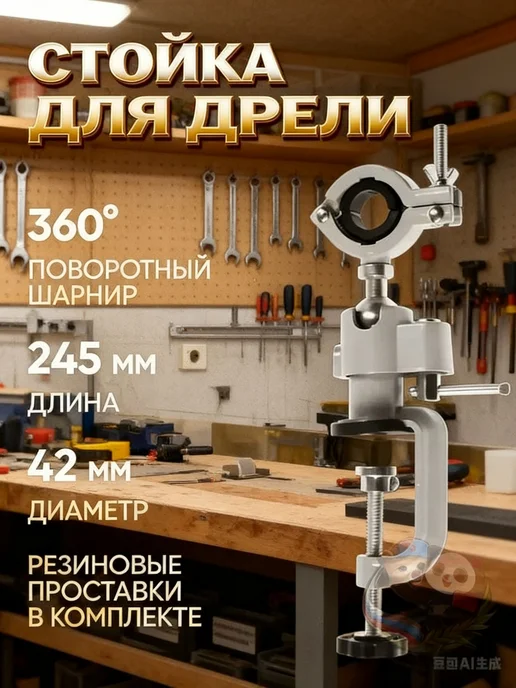 Верстачный зажим 360°, 150×80 мм, 150x80 мм