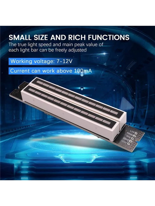 DIY-набор мини VU-метра, 12 уровней, питание 7–12 В, вариант, фото 6
