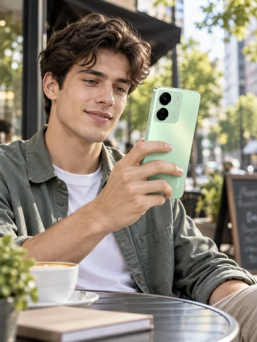 Смартфон Xiaomi Redmi 14C 8/256 ГБ, зеленый, фото 7