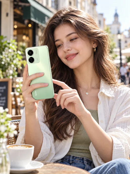 Смартфон Xiaomi Redmi 14C 8/256 ГБ, зеленый, фото 8