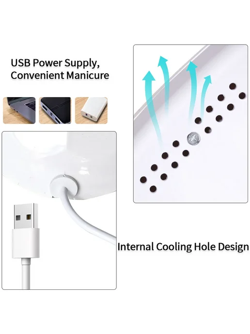 LULAA Сушилка для ногтей UV 18 светодиодов Digital Display, вариант, фото 5