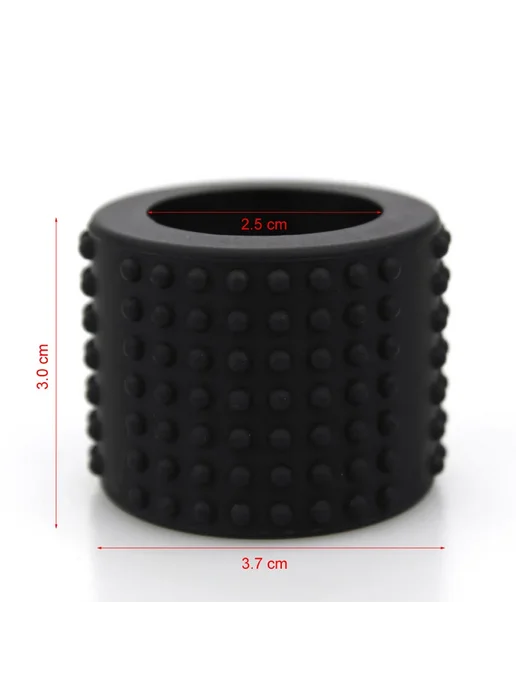 Силиконовый чехол для ручки для татуировки JUN.M 25 мм Black, черный, фото 4