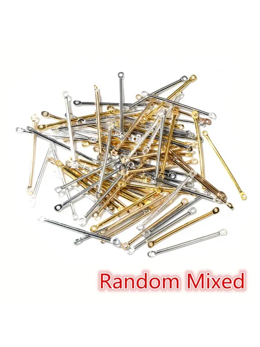 Wadsfred Cabos Соединители для сережек Rhodium, 100 шт, 100 шт