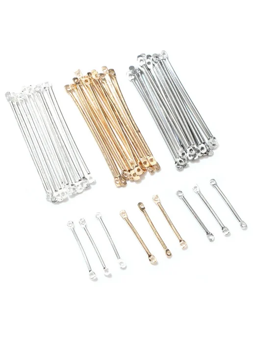 Wadsfred Cabos Соединители для сережек Rhodium, 100 шт, 100 шт, фото 3