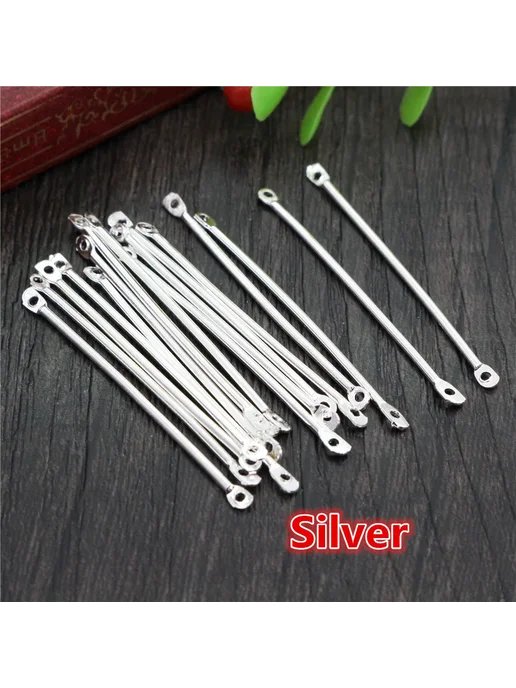 Wadsfred Cabos Соединители для сережек Rhodium, 100 шт, 100 шт, фото 7