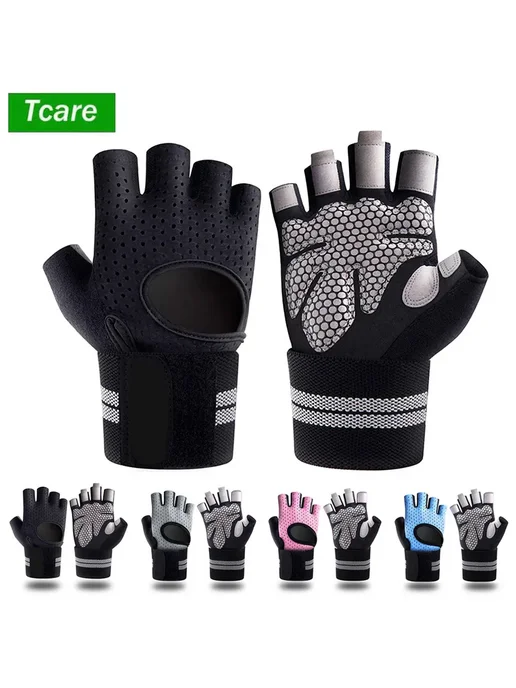 Нет бренда Перчатки для тяжелой атлетики Weight Lifting Glove Синий, M, розовый, фото 2
