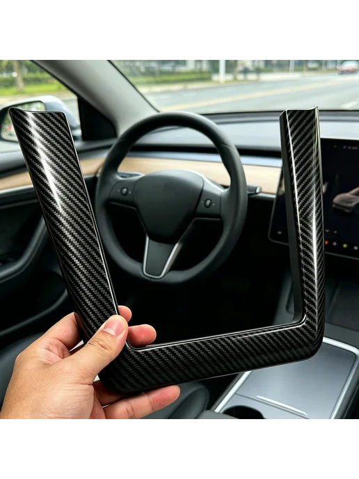 Декоративная панель для зарядки Tesla Model 3, антивыброс, вариант, фото 2