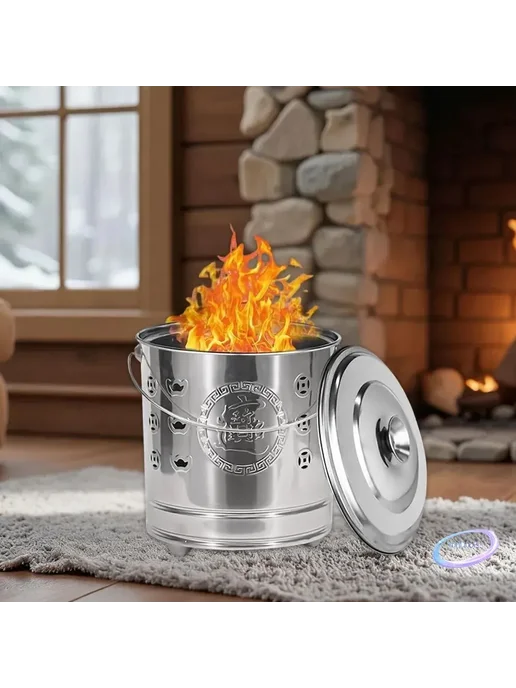Печь для сжигания мусора нержавеющая сталь, вариант, фото 3
