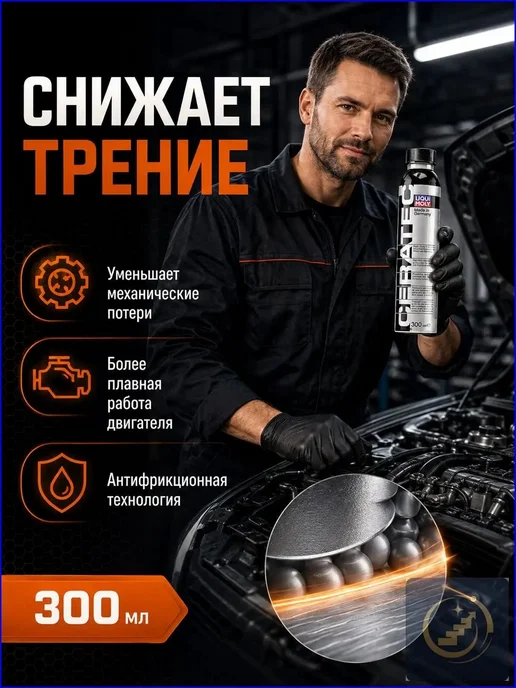 Присадка в масло Cera Tec 300 мл, антифрикционная, 300 мл, фото 6