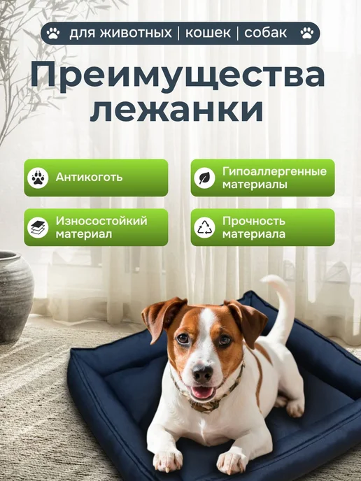 Лежанка для кошек и собак, 50×50 см, с бортиком, 50x50 см, фото 3