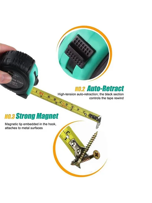 Pro'skit рулетка измерительная 3 5 7,5 м, 7,5 м, фото 4
