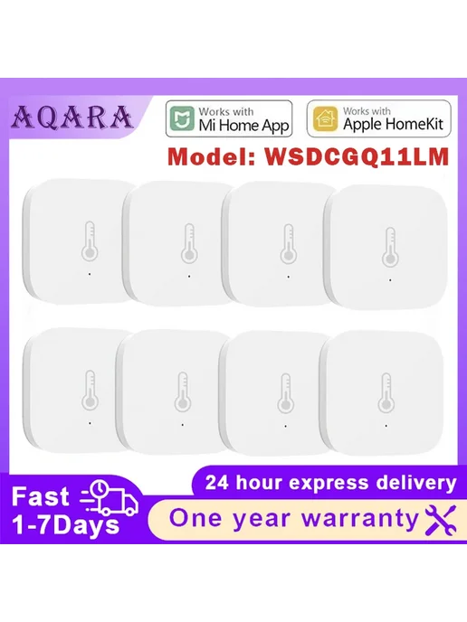 Aqara Датчик температуры и влажности Zigbee 1 sensor and bra, белый, фото 2