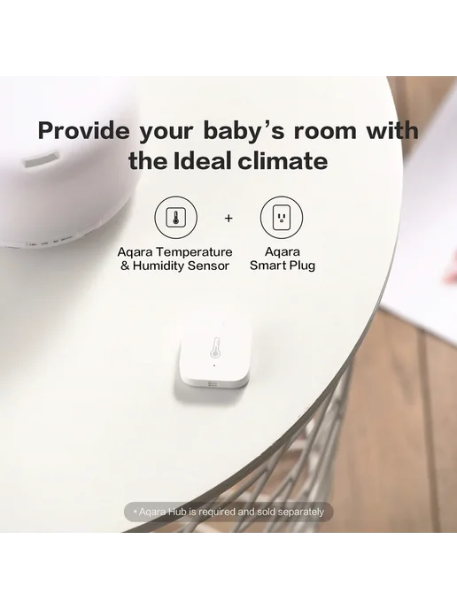 Aqara Датчик температуры и влажности Zigbee 1 sensor and bra, белый, фото 3