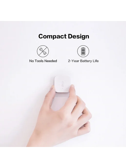 Aqara Датчик температуры и влажности Zigbee 1 sensor and bra, белый, фото 4