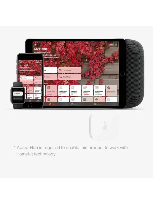Aqara Датчик температуры и влажности Zigbee 1 sensor and bra, белый, фото 7